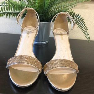 Bamboo Gold Rhinestone Open Toe Band
